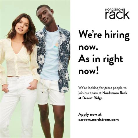 Plus, many of the brands offered at Nordstrom Rack are the same in-demand brands you&x27;ll find at Nordstrom Nike, Birkenstock, Sam Edelman, Calvin Klein, Cole Haan, Marc Jacobs, Madewell, Vince, New Balance. . Nordstrom rack careers
